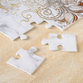 Mandala - Goud en marmer Legpuzzel (Zijkant)