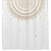 Mandala goud glans Indiase stijl Douchegordijn (Voorkant)