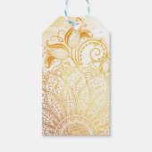 Mandala - Gouden borstel Cadeaulabel (Voorkant)