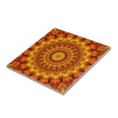 mandala gouden zon tegeltje (Zijkant)