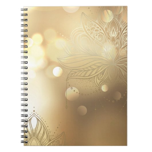 Mandala goudspargel notitieboek (Voorkant)