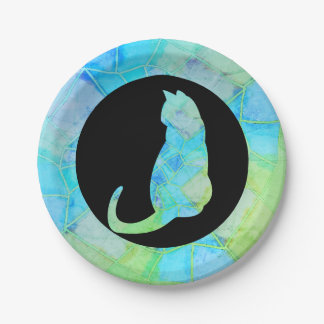 Mandala Green Chalk Sketch Papieren Bordje