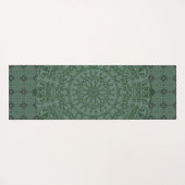 Mandala Green Grey Duvet Hoesje Yogamat (Achterkant (horizontaal))