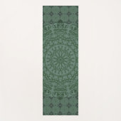 Mandala Green Grey Duvet Hoesje Yogamat (Voorkant)
