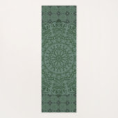 Mandala Green Grey Duvet Hoesje Yogamat (Achterkant)