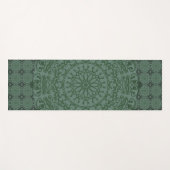 Mandala Green Grey Duvet Hoesje Yogamat (Voorkant (horizontaal))