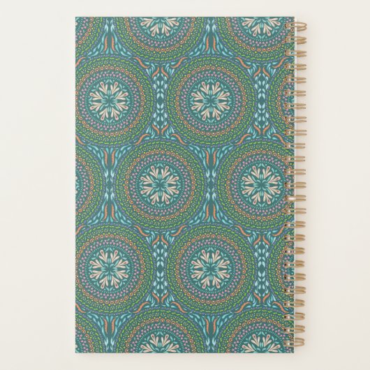 Mandala Green Planner (Achterkant)