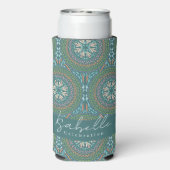 Mandala Green Seltzer Koelbox Blikjeskoeler (Seltzer Achterkant)
