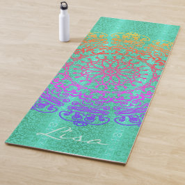 Mandala Green w / Naam Yoga Mat