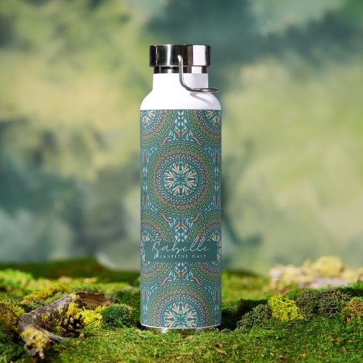 Mandala Green Waterfles (Buiten)