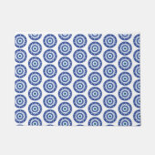 Mandala Grieks boemoogmerk Blauw wit Deurmat (Voorkant)