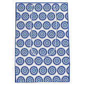 Mandala Grieks boemoogmerk Blauw wit Medium Cadeauzakje (Achterkant)