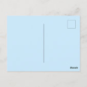 Mandala Grieks boze oog blauw wit Briefkaart (Achterkant)