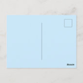 Mandala Grieks boze oog blauw wit Briefkaart (Achterkant)