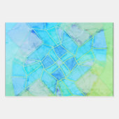 Mandala groene krijtschets inpakpapier vel (Voorkant)