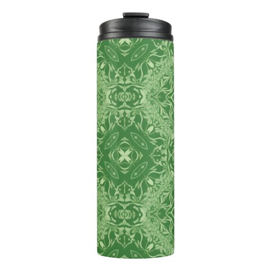 Mandala Groene Thermische Tumblers Thermosbeker (Voorkant)