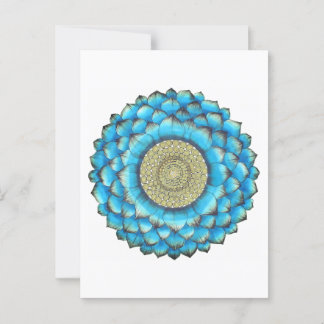 Mandala handgetekende print briefkaart