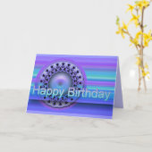 Mandala Happy Birthday kaart (Gele Bloem)