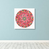 Mandala Harmonia Radiante Canvas Afdruk (Insitu (Houten vloer))