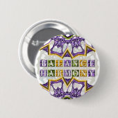 Mandala, Harmony, Balance Spring Gem Ronde Button 5,7 Cm (Voorkant /achterkant)