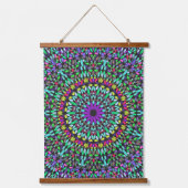 Mandala Harmony Wall Tapestry Wood-Topped Hangend Wandkleed (Voorkant 2)