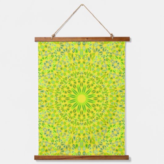 Mandala Harmony Wall Tapestry Wood-Topped Vertical Hangend Wandkleed (Voorkant 3)