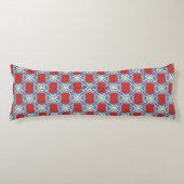 Mandala harst patroon blauw Thunder_Cove Lichaamskussen (Voorkant)