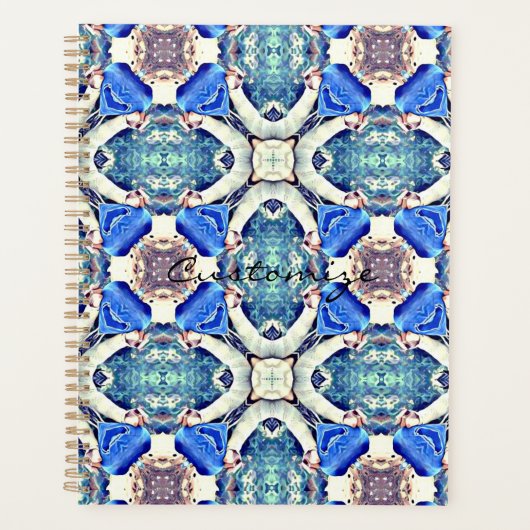 mandala harten design blue Thunder_Cove Planner (Voorkant)