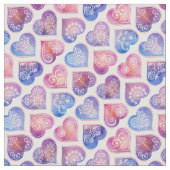 Mandala Hearts Pattern Stof (Close Up)