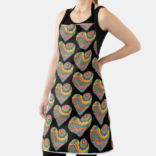 Mandala Hearts Schort (Insitu)