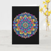 Mandala Heilige Geometrie Meditatie Kaart (Gele Bloem)