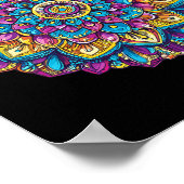 Mandala Heilige Geometrie Meditatie Poster (Hoek)