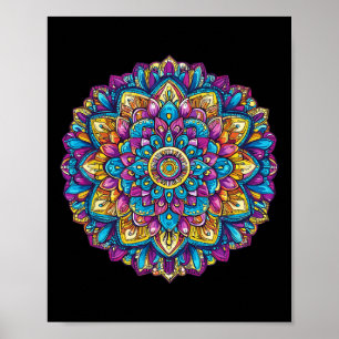 Mandala Heilige Geometrie Meditatie Poster