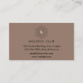 Mandala Holistic Lotus Floral Zen Meditatie Yoga Visitekaartje (Achterkant)