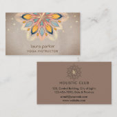 Mandala Holistic Lotus Floral Zen Meditatie Yoga Visitekaartje (Voorkant / Achterkant)