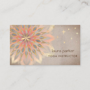 Mandala Holistic Lotus Floral Zen Meditatie Yoga Visitekaartje