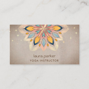Mandala Holistische Lotus Bloem Zen Meditatie Yoga Visitekaartje