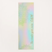 Mandala Holographic - Je Creëer je eigen rust Yogamat (Voorkant)
