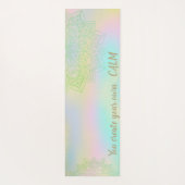 Mandala Holographic - Je Creëer je eigen rust Yogamat (Achterkant)
