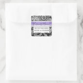 Mandala Homemade Food Bakery Kitchen Candle Vierkante Sticker (Tas)