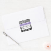Mandala Homemade Food Bakery Kitchen Candle Vierkante Sticker (Envelop)