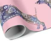 Mandala Hond, Dachshund Matte Wrapping Papier (Rol Hoek)