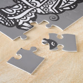Mandala hond met sterren legpuzzel (Zijkant)