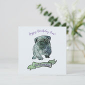 Mandala Hond Verjaardagsfeestje Franse Bulldog Kaart (Staand voorkant)