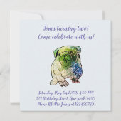 Mandala Hond Verjaardagsfeestje Franse Bulldog Kaart (Achterkant)