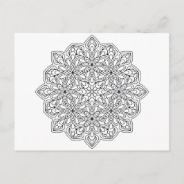 Mandala II-kleurkaart Briefkaart