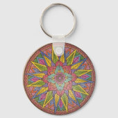 mandala - illustratie 1 sleutelhanger (Voorkant)