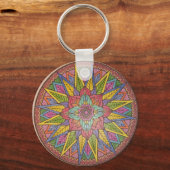 mandala - illustratie 1 sleutelhanger (Voorkant)