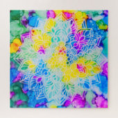 Mandala in Alcohol Ink Legpuzzel (Horizontaal)