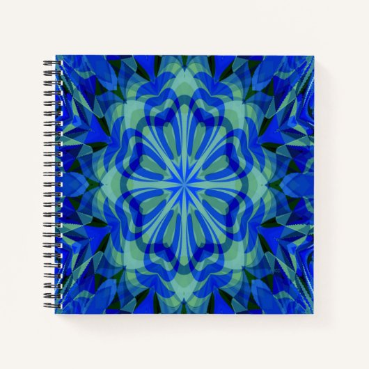 Mandala in Blauw... Notitieboek (Voorkant)